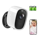 Überwachungskamera mit Akku 6700mAh, Aottom 1080P kabellose Outdoor WLAN IP Kamera mit PIR-Bewegungserkennung, überwachungskamera aussen mit 2-Wege-Audio,Nachtsicht, IP65 wasserdicht, Cloud&SD Storage