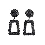 LQQSTORE Ohrstecker Dame Ohrringe Bohemian Lange Geometrische Trapez Metall Schmuck Weibliche Ohrring Ohrschmuck Einfache Earrings Mädchen Hypoallergen Ohrhänger