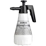 SONAX 496900 496.900 Druckpump-Zerstäuber lösemittelbeständig 1,5-Liter, Black