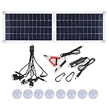 Zerodis 30W Solarladegerät Faltbares tragbares Solarpanel Telefon Ladegerät Solarpanel Ladegerät für Outdoor-Reisen Camping RV