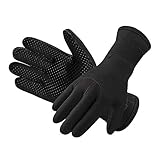 Unisex Neoprenanzug Handschuhe 3 mm Neopren Tauchhandschuhe Surfen Schnorcheln Schwimmen Handschuhe für Männer Frauen dehnbar Thermo Anti-Rutsch-Tauchhandschuhe für Spearfishing Rafting Kajak Paddeln