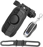 Jibaba Kabelloser Fahrrad-Einbruchalarm, USB-Ladegerät, Fernbedienung, Vibrationsgerät, Rennrad, Sicherheitsschloss, Fahrradalarm, Schwarz, 1 Stück