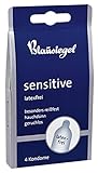 Blausiegel Sensitive Kondome transparent, 100 % latexfrei, 4er Packung