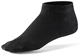 Mat & Vic's Sneaker Socken, 10 Paar, Cotton classic, Oeko-Tex Standard 100, Schwarz, 43-46