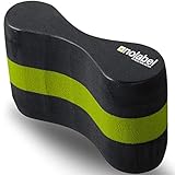 No Label Pull Buoy Swimming Training Aid - Pullbuoy Swim Float Offers 17 Newtons of Floatation Improve Your Swim Technique Today (Schwarz/Grün)