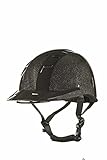 HKM Glitter Reithelme schwarz L