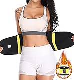 SLIMBELLE Waist Trainer Verstellbarer Bauchweggürtel Taille Trimmer Neopren Schwitzgürtel Sauna Gürtel zum Schwitzen und Fettverbrennung Fitness Taillenformer Korsett Belt für Damen und Herren