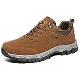 Hsyooes Trekking und Wanderschuhe für Herren Damen Outdoor rutschfest Schuhe Sport Sneakers Leichte Kletterschuhe, Braun, 44.5 EU (CN 46)