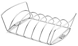 Weber 6469 Spare-Rib-Halter & Bratenkorb, beidseitig nutzbar, passend für Q 300/3000 und größere Gasgrills sowie Holzkohlegrills ab 57 cm