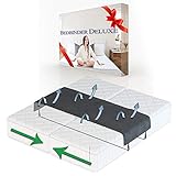 Liebesbrücke für Matratzen Schwarz - Matratzenverbinder und Ritzenfüller für Familienbett - Universeller Antirutsch Matratzenhalter für Ihr Boxspringbett 200 cm - Doppelbettbrücke