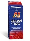 Dr. Wack – A1 Polish & Wax 500 ml – NEUE FORMEL I Auto-Politur & Auto-Wachs mit Carnauba I Noch besserer Schutz & Glanz I Für alle Lacke geeignet I Hochwertige Autopflege – Made in Germany