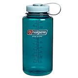 Nalgene Uni Wide Mouth 1 L Trinkflasche, Türkis, 1L