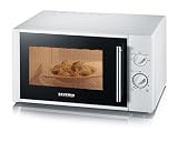 SEVERIN MW 7873 Mikrowelle (900W, Inkl. Drehteller, Ø 24,5 cm, mit Timerfunktion) weiß