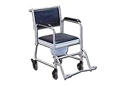 GIMA FS-691S Commode Rollstuhl, Edelstahl