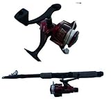 Soytich Angelset Rute 3,6m Lang + Rolle Angelrolle Angelrute (Set-Rolle-Rute)