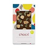 chocri 'Vegolade mit Nüssen' - vegane Schokoladentafel aus Reismilch handbestreut mit Haselnüssen, Pistazien und Cashwekernen - laktosefrei - perfektes Geschenk für Veganer - Fairtrade Kakao - 100g