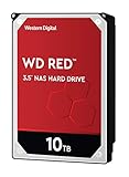 Western Digital WD Red interne Festplatte 10 TB (3,5 Zoll, NAS Festplatte, 5400U/min, SATA 6 Gbit/s, NASware-Technologie, für NAS-Systeme im Dauerbetrieb) rot