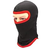 Speed Racewear Motorsport Sturmhaube pasamontañas Balaclava Schwarz Rot Kart Motorrad Quad