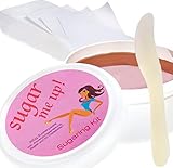 Sugaring Sugar me UP! Einfache Haarentfernung für Zuhause mit Zuckerpaste inkl. Vliesstreifen, Spatel, Anwendungsanleitung