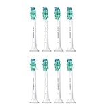 Philips Sonicare Original Aufsteckbürste ProResults HX6018/07, bis zu 2x mehr Plaqueentfernung, 8er Pack, Standard, Weiß