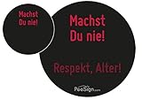 PEESIGN Effekt Aufkleber Sticker Urinal Machst DU NIE! Urinal Spiel