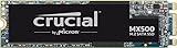 Crucial MX500 1TB CT1000MX500SSD4-bis zu 560 MB/s (3D NAND, SATA, M.2 Type 2280SS, Internes SSD), Silber