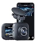 AUKEY 4K Dashcam 3840 x 2160p WiFi Autokamera mit Superkondensator und Objektiv für 6 Spuren, Dashcam für Autos mit HDR, Endlosaufzeichnung, Beschleunigungssensor, Bewegungserkennung