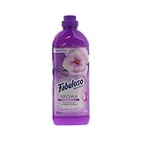 Fabuloso – Weichspüler Konzentrat mit ätherischen Ölen von Magnolia und Lavendel, Aroma Sensations – 3 Flaschen 1000 ml [120 Wäschen, 3000 ml]