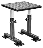 Bad Company höhenverstellbare Plyo-Box I Rutschfester Sprungkasten aus Stahl in Schwarz I Max. Gewichtsbelastung bis zu 300 kg I BCA-133