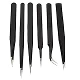 6 Uhrmacherpinzetten DELÉMONT 1896 in Schatulle für die Uhrenreparatur