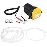 Yosoo Health Gear Dieselpumpe, ölabsaugpumpe Auto, Diesel Absaugpumpe, Ölförderpumpe 12v Öl Dieselkraftstoffpumpe 60w, Spülölwechselpumpe Transfer Saugpumpe + Rohre LKW Rv Boot ATV