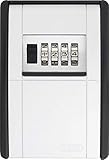 ABUS KeyGarage™ 787 - Schlüsselbox zur Wandmontage - für Schlüssel oder kleine Wertgegenstände - Schwarz-Silber