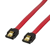 BIGtec 0,15m SATA Kabel S-ATA 3 Datenkabel Anschlusskabel HDD SSD 6GBit/s Stecker L-Type/L-Type 15cm vergoldet gerade/gerade Serial ATA Verriegelung Farbe rot