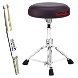 Pearl D-1500SP Roadster Drum Hocker Rundsitz + keepdrum Drumsticks