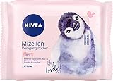 NIVEA 3-in-1 Mizellen Reinigungstücher, sanfte und Abschminktücher spenden Feuchtigkeit und Schutz, Limited Edition, 1er Pack (1 x 25 Stück)