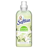 Softlan Weichspüler, weiße Blumen, pflanzenbasierte Wäschepflege, 650 ml - für weiche Wäsche und umweltschonend, mit wunderbaren Duft, 27 Waschladungen