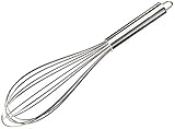 Fackelmann Schneebesen 26 cm, Ballonschneebesen aus Edelstahl, robuster Rührbesen mit stabilen Drähten (Farbe: Silber), Menge: 1 Stück