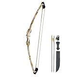 SET: Compoundbogen Hawk® 34 ' (86 cm) Autumn Camo 10 lbs RH - Kinderbogen / Jugendbogen