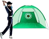Qdreclod Golf-Übungsnetz Golf Schlagnetze Golf Trainingsnetz für Hinterhoffahren Indoor Outdoor Golfschlagnetze Golfübungsnetz mit Golf-Trainingshilfe