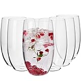 Krosno Wassergläser Saftgläser Trinkgläser | Set von 6 | 510 ML | Blended Kollektion | Perfekt für zu Hause, Restaurants und Partys | Spülmaschinenfest und Mikrowellengeeignet