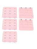 Sourcingmap Unterwäsche Buckle Haken BH Zurück Extender Riemen Spurverbreiterung 5 STK. Pink - Damen, Rosa, 5.5 x 5cm/