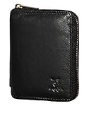 MATADOR Herren Geldbörse Echt Leder TÜV Geprüfter RFID & NFC Schutz Portemonnaie Brieftasche Schwarz