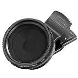Neewer 37mm clip-on ND 2-400 Handy Objektiv Filterset: verstellbar ND Filter mit Handyklemme für iPhone X 8 plus 7 Plus 7 6 6S Plus Samsung HTC Motorola iPad und andere Smartphones