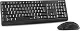 Speedlink NIALA Deskset Wireless - Kabelloses Set aus Maus und Tastatur (3 Tasten Maus mit dpi-Schalter - bis zu 1600 dpi - 8m Reichweite) für Gaming/PC/Notebook/Laptop, DE Layout schwarz