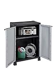 Kunststoffschrank der Noble-Serie mit einem verstellbaren Einlegeboden und 20kg Tragkraft - mittlere Version
