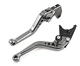 Motorrad Kurz Kupplung Bremshebel CNC Verstellbare Aluminium fur Sportmotorrad SUZUKI GSXR750 TL1000S GSXR600 GSXR1000 GSR600 SFV650 GLADIUS DL650/V-STROM GSR750 ein paar (F14/S248) SPL062