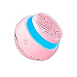 Higher Glow - Silikon-Gesichtsreinigungsbürste - 3D-Schallvibration - Lichttherapie - Anti-Aging - USB-Aufladung - Wasserdicht