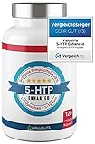 5-HTP Enhanced: VERGLEICHSSIEGER 2021* 180mg 5 HTP aus Griffonia Simplicifolia Extrakt I Plus: L-Tryptophan, L-Tyrosin, Tigergras & Vitamin B6, B12 - 120 vegane Kapseln von VALUELIFE