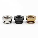 DIY-24H - Drip Tip Adapter von 810 auf 510 Anschluss Driptip RDA RBA RTA/SMOK - TFV8, TFV12 uva. Verdampfer, Atomizer (Schwarz)
