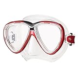 TUSA Freedom ONE M-211 - Zweiglas Tauchmaske, Farbe:rot